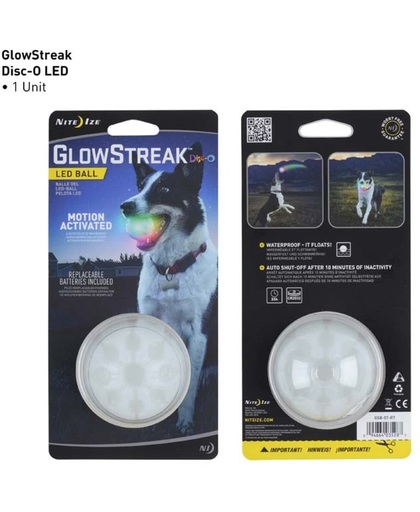 Nite Ize LED BALL FOR DOG  - DISCO GLOWSTREAK  GBS-07-R7 lamp hond
