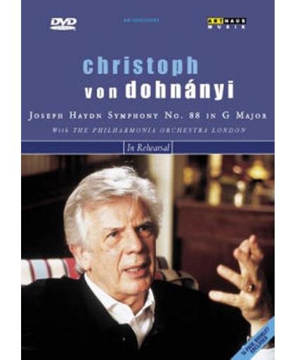 Christoph von Dohnanyi in Rehearsel