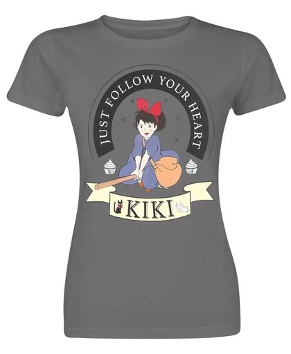 Kiki&apos;s Delivery Service Logo Girls shirt grijs
