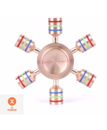 X-FORCE ANTI-STRESS ADHD FIDGET SPINNER - Gold en Multi-color (by Trendshopy)