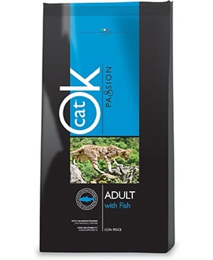 OK Passion Adult - Kat - Droogvoer - Vis - 2 x 1,5 kg