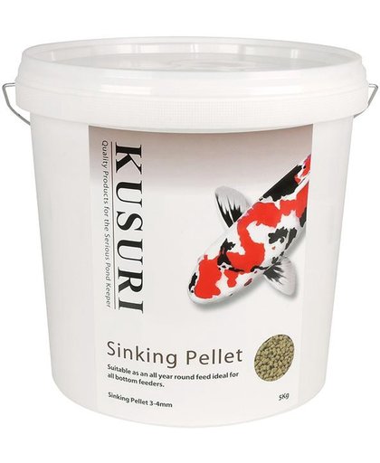 Kusuri Sinking pellet - 5 kilo emmer - zinkend voer - 4 mm
