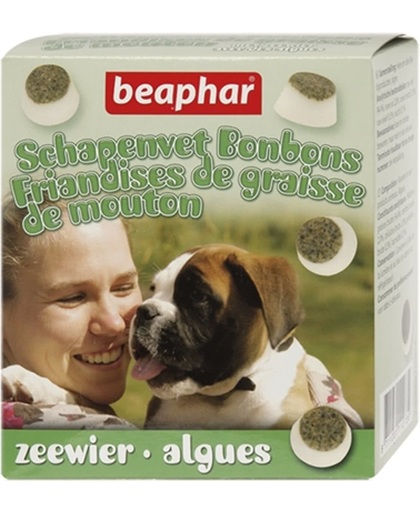 Beaphar Schapenvet Bonbons+Zeewier Hondensnack - 245 gr