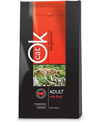 OK Passion Adult - Kat - Droogvoer - Rundvlees - 2 x 1,5 kg