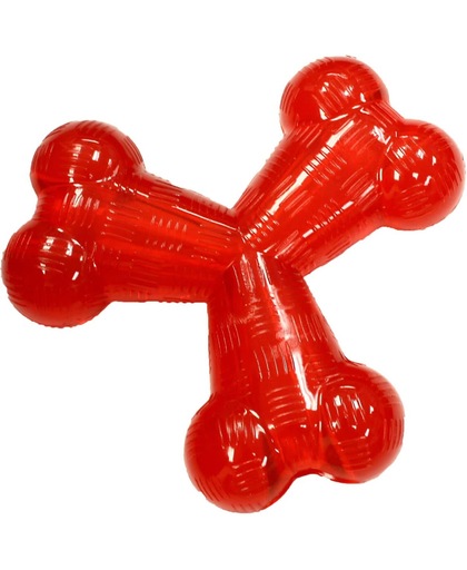 Play Strong rubber tri-bot 15 cm rood