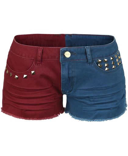 Suicide Squad Daddy&apos;s Lil Monster Girls broek (kort) rood-blauw