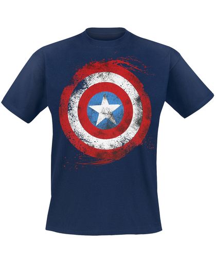 Captain America Logo Artwork T-shirt donkerblauw