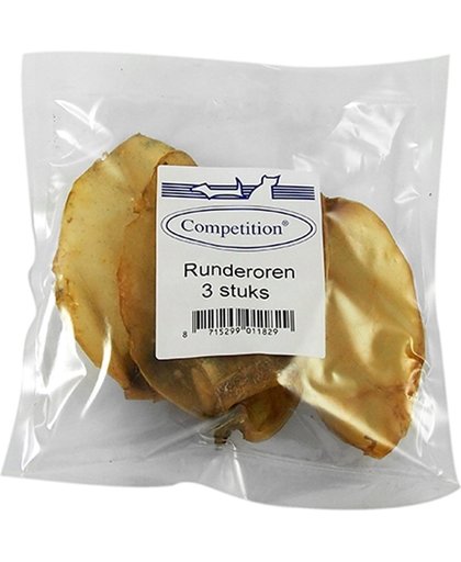 Competition Runderoren - Snacks - 80 gr - 3 stuks