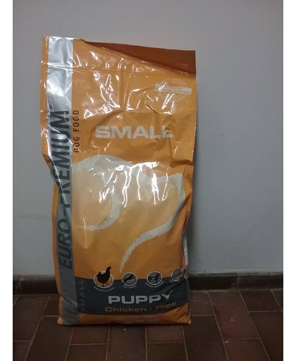 Euro-premium puppy small breed kip en rijst 12kg