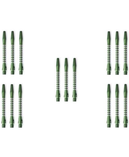 5 Sets - Abbey Darts Shafts Aluminium - Groen - medium - darts shafts