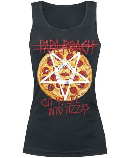 Papa Roach Pizza Girls top zwart