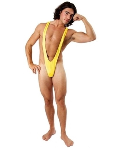 Gele mankini - sling swimsuit voor heren