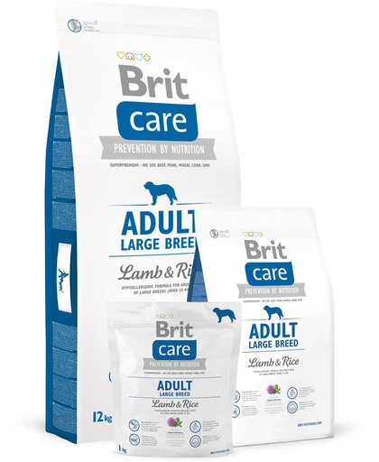 Brit Care Adult Large Breed Lamb & Rice 3 kg hypo allergeen