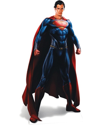 Groot decoratie bord Superman Man of Steel 187 cm