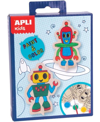 8x Apli Kids mini kit Paint & Color, robot