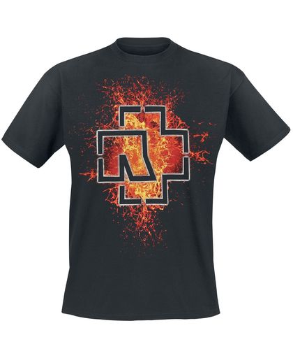 Rammstein Lava Logo T-shirt zwart