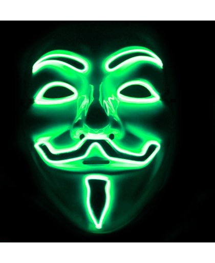 El wire V for Vendetta / ANONYMOUS masker Groen/Green