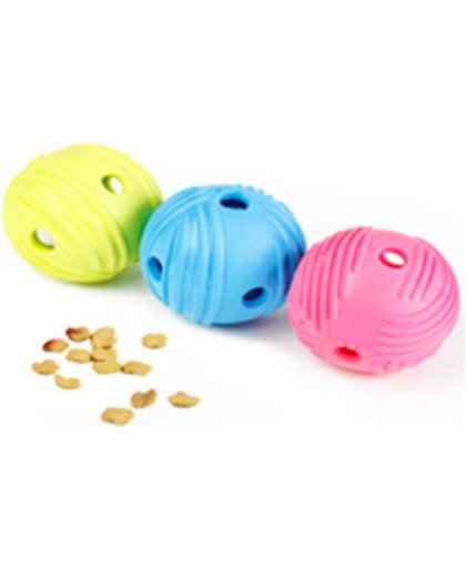 Rubberen bal voor de hond in verschillende kleuren te krijgen - Geel