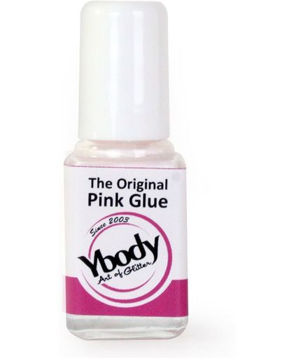 Pink glue glittertattoo lijm 7ml Ybody