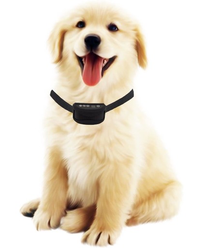 Anti blafband hond oplaadbaar spatwaterdicht met trillen en geluid - OHS 66