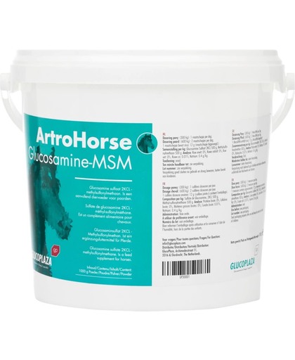 ArtroHorse Glucosamine - MSM 1000 gram
