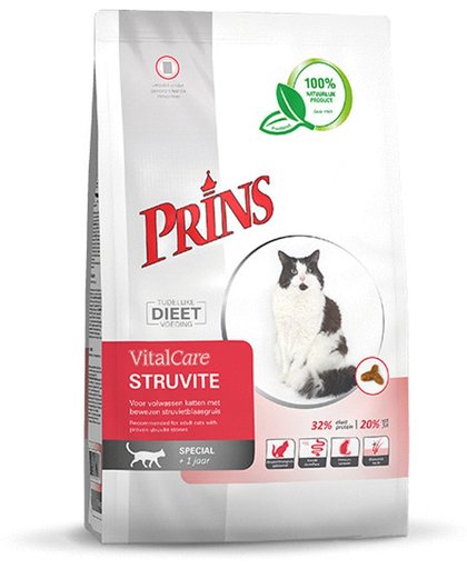 Prins VitalCare Struvite - Gevogelte - Kattenvoer -  5 kg