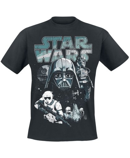 Star Wars Episode 6 - Die Rückkehr der Jedi Ritter - Dark Side Characters T-shirt zwart