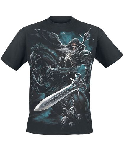 Spiral Grim Rider T-shirt zwart
