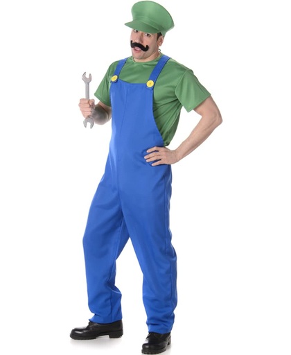 Groen loodgieter kostuum voor mannen  - Verkleedkleding - Large