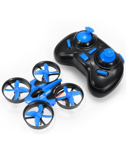 RRJ Mini Drone Quadkocpter - Bestuurbaar met Controller, ook voor Kinderen - Zwart/Blauw - Voor Binnen - Gemakkelijke Bestuurbaa