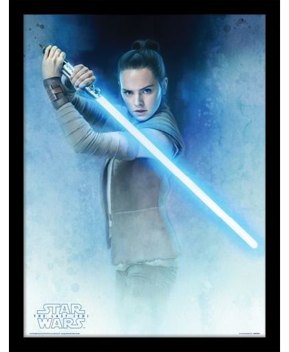 Star Wars Episode 8 - The Last Jedi - Rey Lightsaber Guard Ingelijste poster meerkleurig