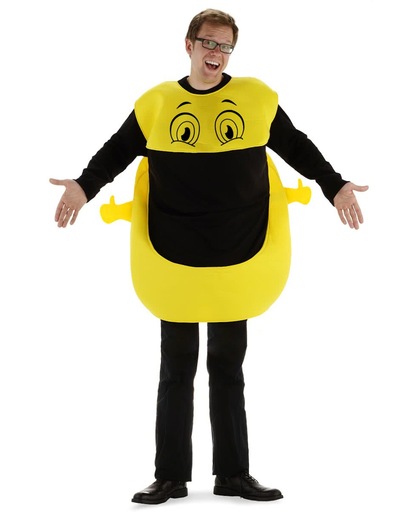 Mr Emoticon - Smiley - Volwassenen - Verkleedkleding - One Size