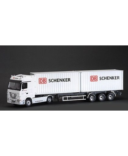 Mercedes-Benz Actros with 2 x 20 Containers Trailer DB Schenker