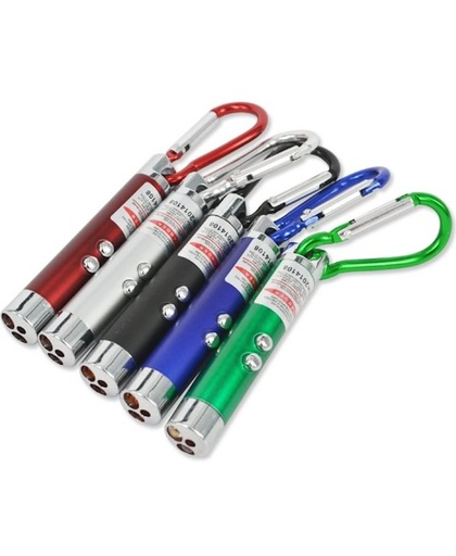 LED Laser Pen Pointer UV LED zaklamp sleutelhanger