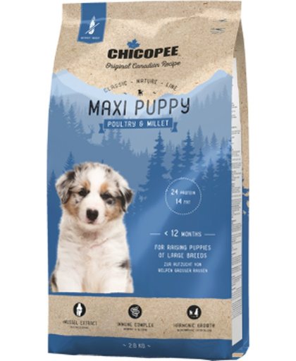 Chicopee CNL Maxi Puppy Poultry & Millet - Inhoud: 2 kg