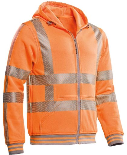 Santino hooded vest met RWS reflectie Vermont - 200173 - fluor oranje - maat M