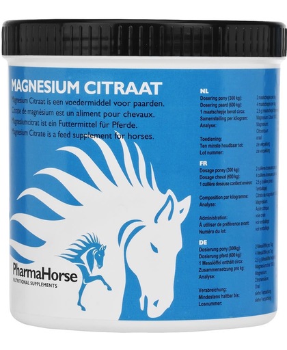 PharmaHorse Magnesium Citraat - 500 gram