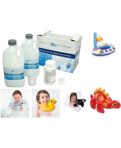 Aquafinesse Spa en Hottub waterbehandelingset met gratis  jacuzzi speeltje