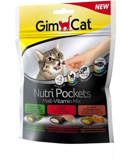 GimCat Nutri Pockets Malt - Vitamin Mix - 150 gram