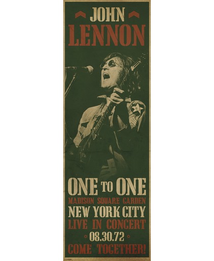 John Lennon One to One - NYC - Live in Concert Deurposter meerkleurig