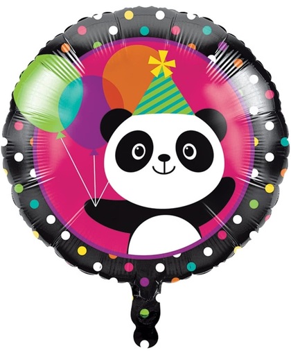 45cm folie ballon rond met opdruk Panda