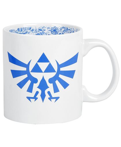 The Legend Of Zelda Hyrule Logo XXL Mok wit-blauw
