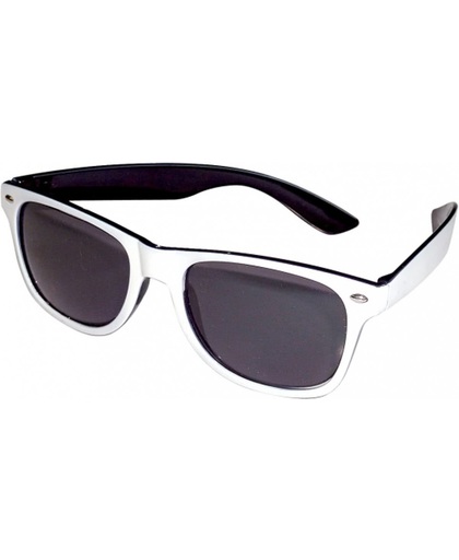 Retro feestbril zwart/wit