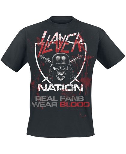Slayer Real Men Wear Blood T-shirt zwart