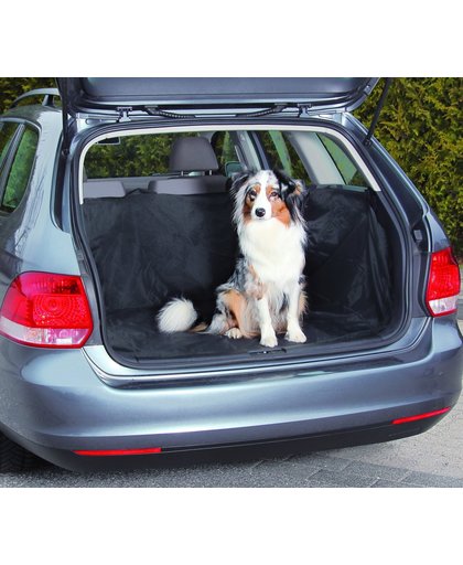 Beasty Auto Beschermhoes voor Kofferbak met Kliksluitingen - 146 x 146 cm - Zwart | Voor Honden | Tegen Vuil en Beschadigingen| Achterbank Hoes | Hondenkleed| Autodeken  | Autobeschermhoes