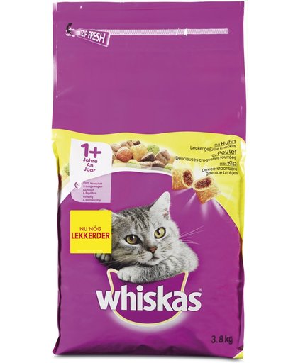 Whiskas Brokjes Adult Kip - Kattenvoer - 3.8 kg