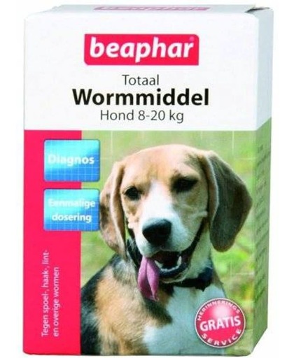 Beaphar wormTabletten middel middelgrote rassen - 1 st