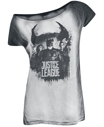 Justice League Shadow Girls shirt grijs