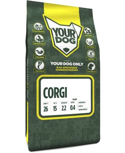 Yourdog corgi hondenvoer pup 3 kg