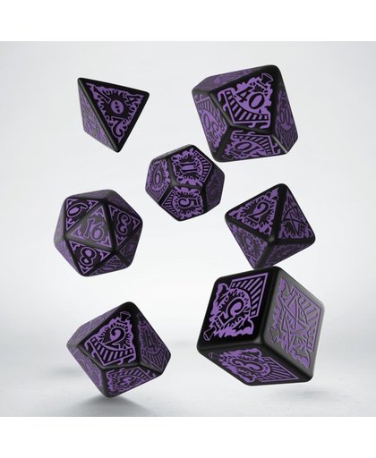 Horror on the Orient Express Black & purple poly Dice Set